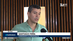 Empleo, seguridad, salud y bienestar de las familias, entre las propuestas de Santiago Peña - trece