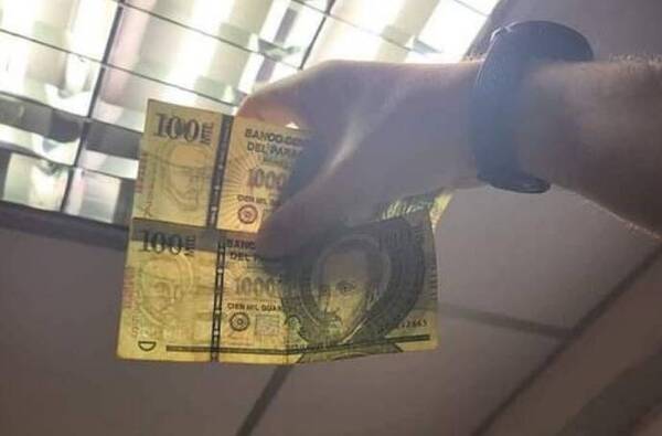 ¡Cháke! Circulan hina billetes con "fotos truchas" de San Roque