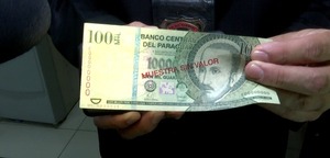 Alertan sobre circulación de billetes falsos de G. 100.000 - Unicanal