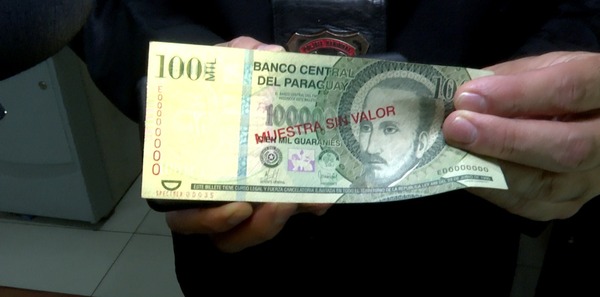 Aumenta circulación de billetes falsos de G. 100 mil, advierten - trece