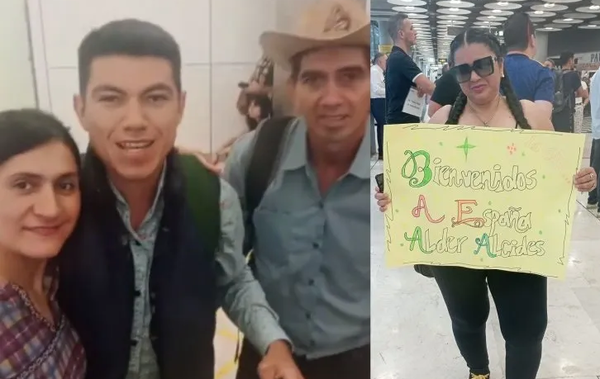 Fanáticos reciben a Alder Alcides con hurras y carteles en España - Noticiero Paraguay