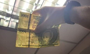 Advierten sobre circulación de billetes falsos de 100.000 guaraníes - OviedoPress