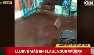 Llueve más en el aula que afuera - C9N