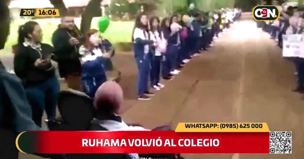 Una campeona de la vida: Ruhama volvió al colegio - C9N