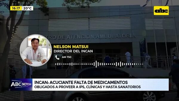 Video: Acuciante falta de medicamentos en el INCAN - ABC Noticias - ABC Color