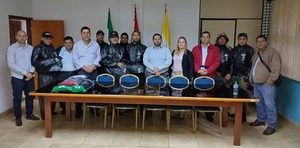 ENTREGAN PILOTOS A LOS FUNCIONARIOS DE ASEO URBANO DE CAMBYRETÁ