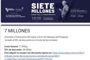 ¿Quieres participar de la conferencia “Siete millones, líderes para la transformación”? | Lambaré Informativo