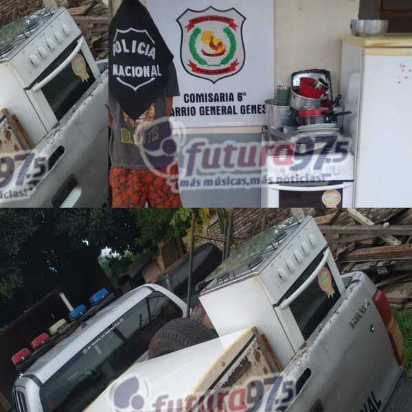Fue detenido cuando transportaba una heladera hurtada