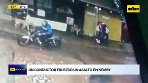 Video: Un conductor frustró un asalto en Ñemby  - ABC Noticias - ABC Color