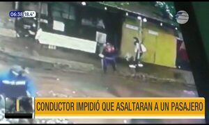 Conductor impidió que asaltaran a una joven en Ñemby | Telefuturo