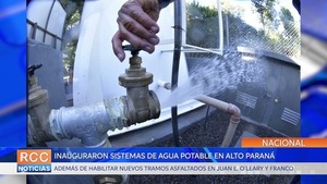 ITAIPU inauguró sistemas de agua potable y asfaltado en Juan E. O´leary y Franco