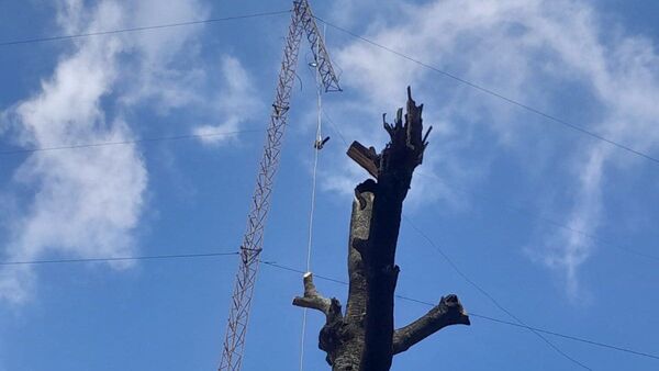 Un hombre cae de una antena de 13 metros en Villa Elisa