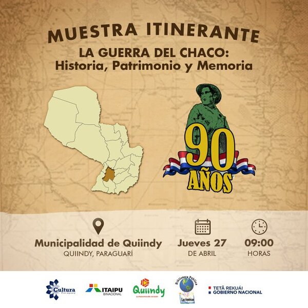 Quiindy alberga muestra que conmemora los 90 años de la defensa del Chaco Boreal - .::Agencia IP::.