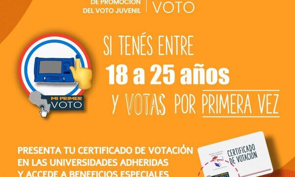 ”Mi primer voto” se denomina la campaña de promoción del sufragio dirigido a jóvenes de 18 años de edad y más