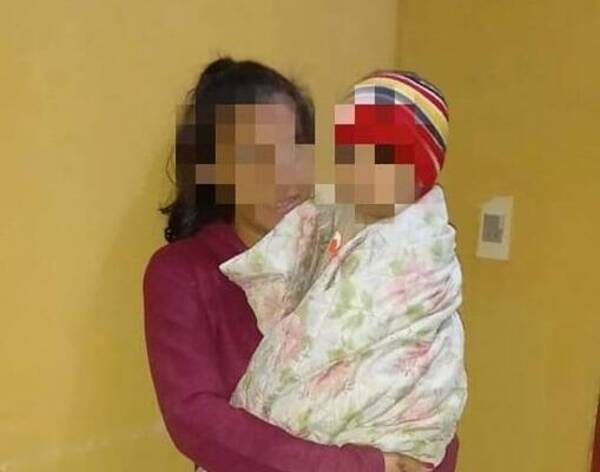 Una menor de 17 años y su bebecito fueron rescatados en San Pedro