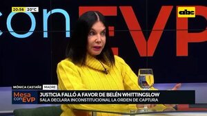 Belén Whittingslow: Corte anula orden de captura y podrá retornar al Paraguay  - Mesa de Periodistas - ABC Color