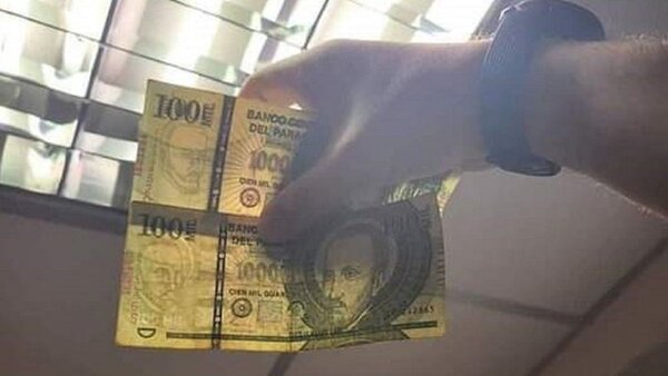 Policía advierte sobre circulación de billetes falsos de G. 100.000
