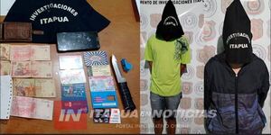 QUISIERON EXTORSIONAR A VÍCTIMA DE ROBO Y TERMINARON PRESOS - Itapúa Noticias