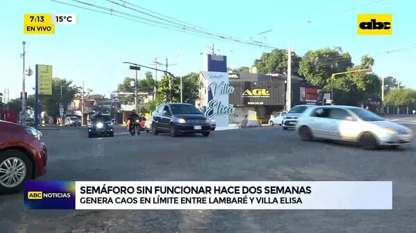 Video: Semáforo sin funcionar genera caos vehicular - ABC Noticias - ABC Color