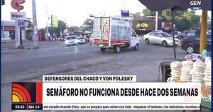 La Nación / Urgen reparación de semáforo en cruce entre Lambaré y Villa Elisa