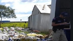 Encuentran más de 700 kits de víveres en predio de un presidente de seccional - Noticias Paraguay
