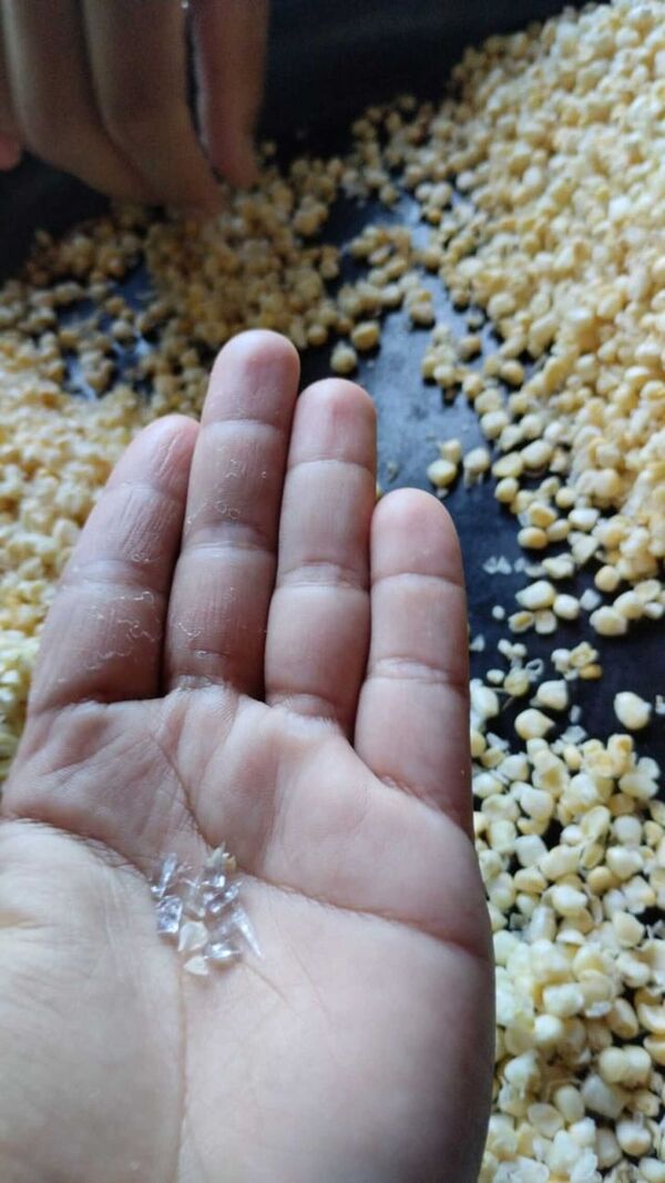 Diario HOY | Ingrediente para chipa guazú con partículas de vidrio: pesquisa fiscal y pánico