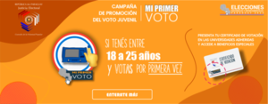 JUSTICIA ELECTORAL PROMUEVE EL VOTO JUVENIL, A TRAVÉS DE LA CAMPAÑA “MI PRIMER VOTO”