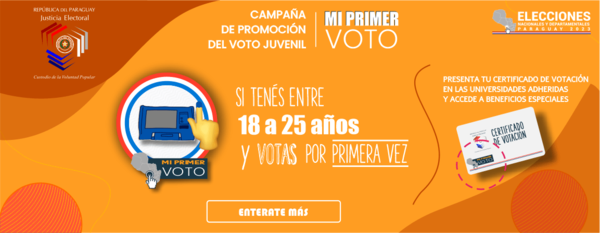 JUSTICIA ELECTORAL PROMUEVE EL VOTO JUVENIL, A TRAVÉS DE LA CAMPAÑA “MI PRIMER VOTO”
