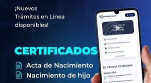 Actas de nacimiento podrán emitirse vía electrónica - Noticiero Paraguay