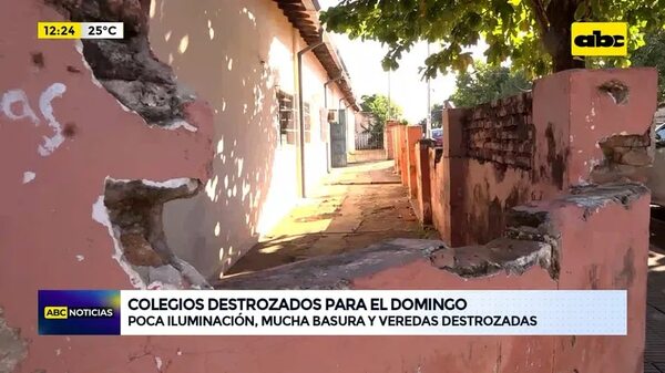 Video: Colegios destrozados para el domingo - ABC Noticias - ABC Color