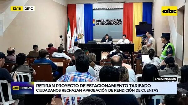 Encarnación: retiran proyecto de estacionamiento tarifado - ABC Noticias - ABC Color