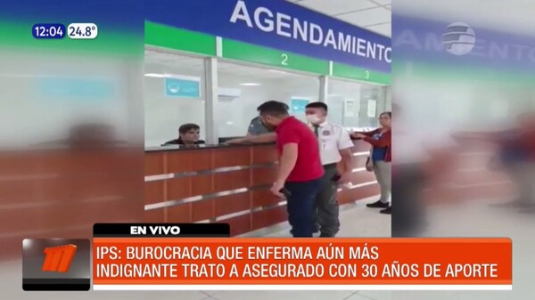 Indignante trato a un asegurado con 30 años de aporte en IPS | Telefuturo