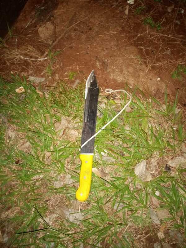 Policía detiene a hombre armado con machete en intento de asalto