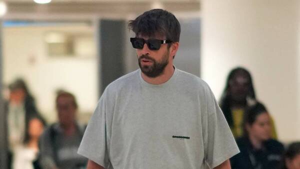 [VIDEO] Piqué llegó a Miami para ver a sus hijos y se encontró con un nuevo conflicto
