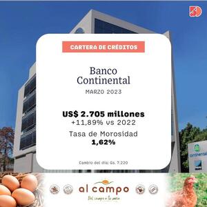 En marzo, el Banco Continental registró un 11% de crecimiento en sus créditos | Bancos | 5Días