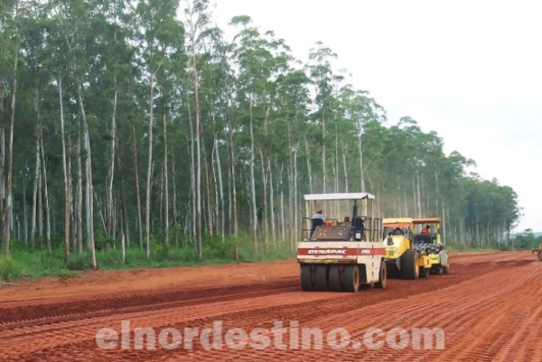 Avanza la construcción del Corredor Norte, obra que mejorará la conectividad entre los departamentos de San Pedro y Concepción - El Nordestino