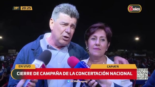 Cierre de campaña de la Concertación Nacional - C9N