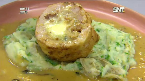 Bloque Cocina de la Mañana de Cada Día: ''Matambre de cerdo relleno de 4 '' - SNT