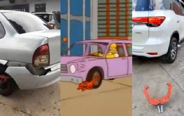 A lo ‘Homero Simpson’, conductores prefieren destruir sus vehículos y no pagar multas en Asunción – Prensa 5
