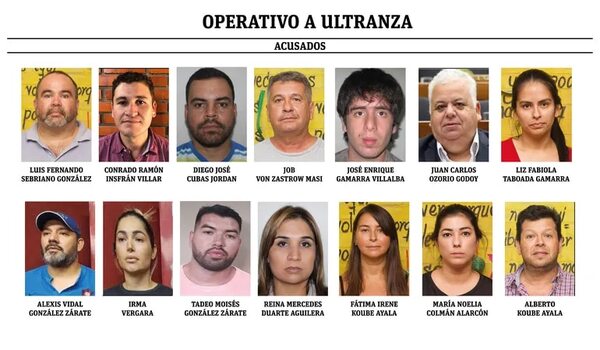A Ultranza: audiencia preliminar para 14 acusados, en junio - Policiales - ABC Color