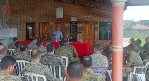 Elecciones 2023: Fiscal Electoral de San Pedro del Ycuamandiyú coordina operativo de seguridad