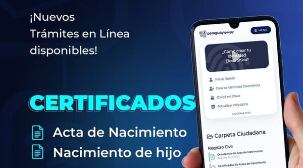 ACTAS DE NACIMIENTO PODRÁN EMITIRSE VÍA ELECTRÓNICA - Itapúa Noticias