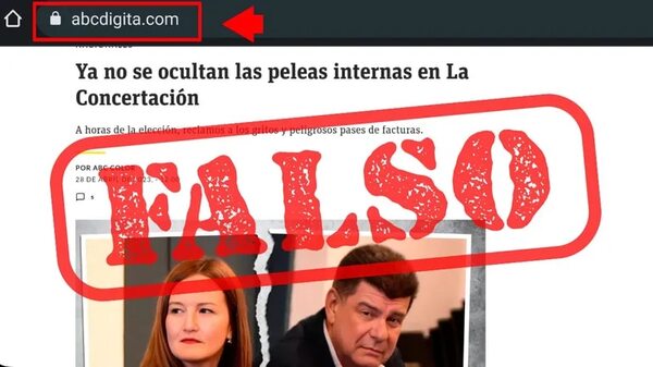 Clonación de sitio de ABC para mostrar contenido falso sobre la Concertación - Nacionales - ABC Color