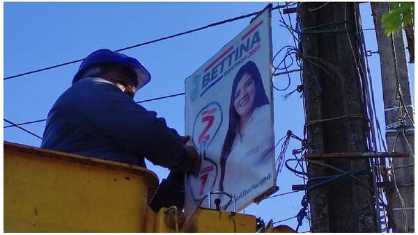 Retiran propaganda electoral en varios municipios de Alto Paraná
