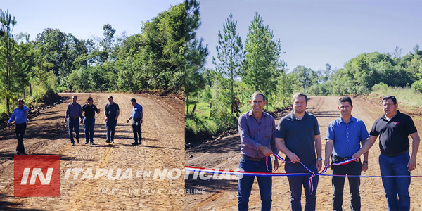 MUNICIPALIDAD INAUGURÓ TRAMO EMPEDRADO EN HOHENAU IV - Itapúa Noticias