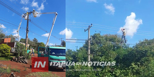 ANDE REALIZA TRABAJOS DE MANTENIMIENTO EN DISTINTAS ZONAS DE ITAPÚA - Itapúa Noticias
