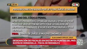 Elecciones Generales 2023: Designación de fiscales en distintos puntos del país - C9N