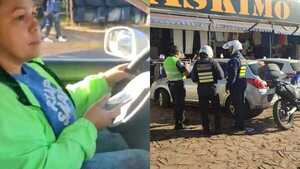 Conductora sup. intentó arrollar a agentes en la fila a Posadas y huyó