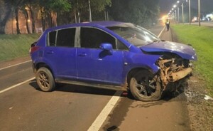 Dos personas heridas en accidente, en el km 6,5 de CDE