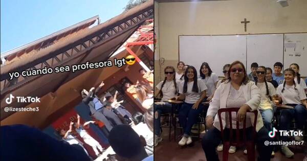 La Nación / ¡A pura fiesta! Profes celebraron su día especial